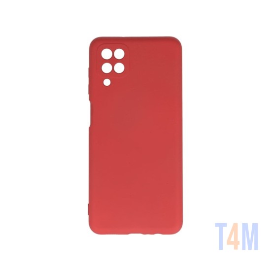 Silicone Case with Camera Shield for Samsung Galaxy A12 5g Red